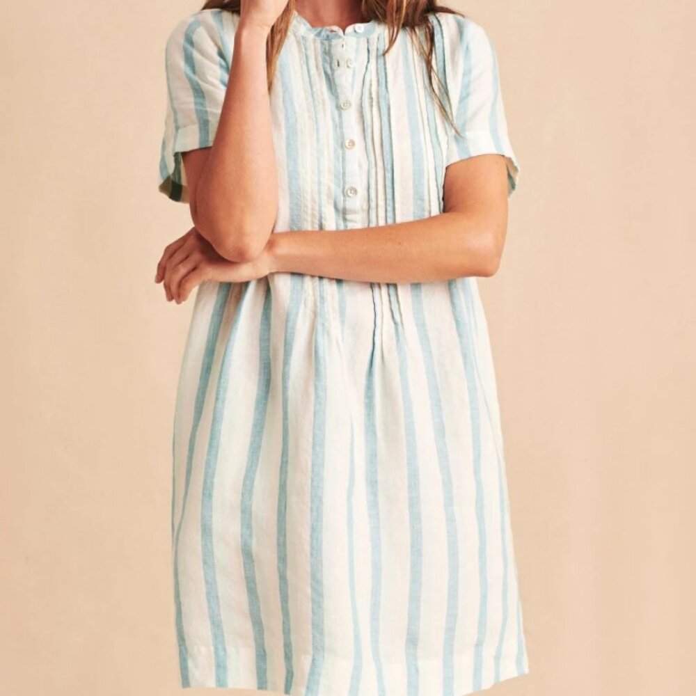 Faherty Gemina Dress ocean Catalina